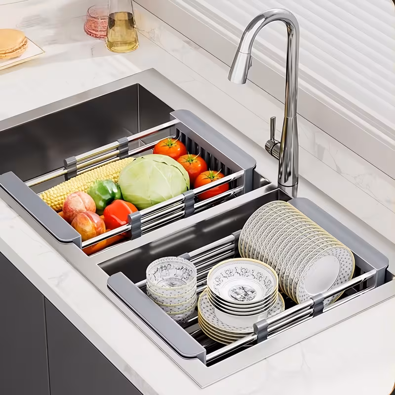Organizator telescopic pentru chiuveta