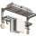 Suport pliabil prosoape 60 cm, aluminiu, 2 niveluri, gri