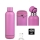 Termos cu boxa Bluetooth, 430 ml, otel inoxidabil, Roz