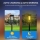 Set 2 x Lampa solara de gradina, IP65, LED Alb cald