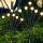 Set 2 x Lampa solara LED Alb Cald, 8 bulbi licurici