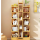 Biblioteca decorativa cu 18 polite si sertar integrat, 51x18x168 cm