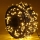 Instalatie rola 50 metri, 300 LED, Alb cald