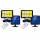 Set 2 x Proiector solar 160 LED 8 COB, Senzor de lumina si miscare