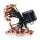 Instalatie solara cu 30 albinute LED, interior-exterior, senzor miscare