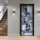 Autocolant decorativ pentru usa - 77 x 220 cm, Grey Blocks
