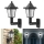 Set 4 x Lampa solara tip felinar, model hexagon