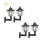 Set 4 x Lampa solara tip felinar, model hexagon