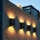 Set 4 x lampa solara 4 LED lumina bidirectionala