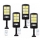 Set 2 x Lampa solara cu 6 celule, LED-uri COB si telecomanda