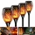 Set 4/8/12 x Lampa solara tip torta cu efect flacara, 30 cm