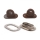 Kit montare folie terase: set 10 bride rotative si 10 capse metalice