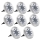 Set 8/12 lampi solare pentru pamant, Silver Disk Lights