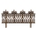 Set 5 gardulete decorative pentru gradina, Bronz, 62×35 cm
