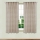 Set 2 x Perdea Bej 140x140 cm, Banda pentru sina