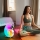 Lampa RGB Bluetooth forma de cochilie, Ceas cu alarma, lumina si sunet